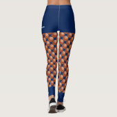 Basketballteam, Name, Fake Blue Shorts Leggings (Rückseite)