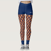 Basketballteam, Name, Fake Blue Shorts Leggings (Vorderseite)