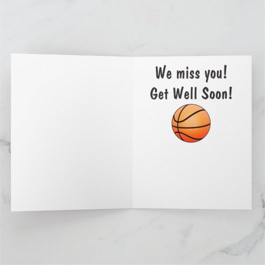 Basketballteam wird bald zum Teamkollegen oder Coa Karte (Innenseite)