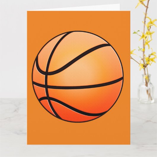 Basketballteam wird bald zum Teamkollegen oder Coa Karte (Gelbe Blume)