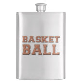 Basketballtext Flachmann (Vorderseite)