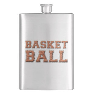 Basketballtext Flachmann