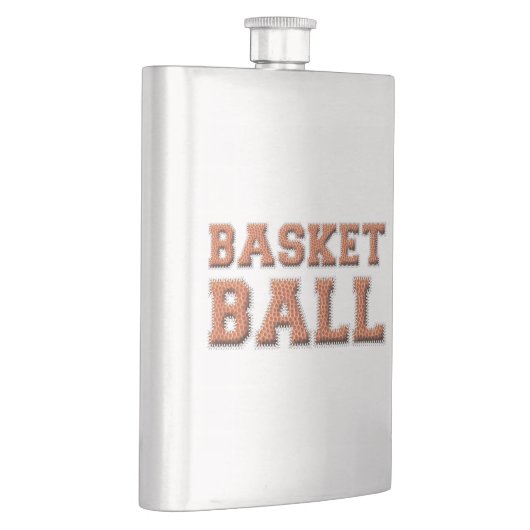 Basketballtext Flachmann (Rechts)