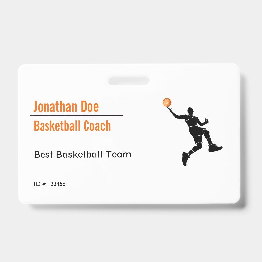 Basketballtrainer Ausweis (Vorderseite)