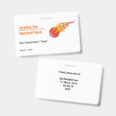 Basketballtrainer Ausweis (Front & Back)