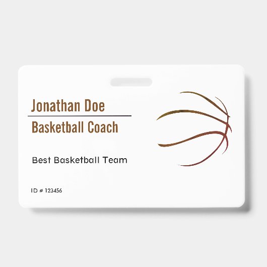 Basketballtrainer Ausweis (Vorderseite)