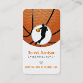 Basketballtrainer | Beruflicher Player Visitenkarte (Vorderseite)