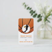 Basketballtrainer | Beruflicher Player Visitenkarte (Stehend Vorderseite)