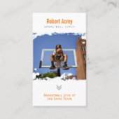 Basketballtrainer | Beruflicher Player Visitenkarte (Vorderseite)