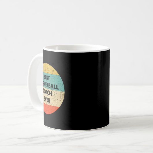 Basketballtrainer Bester Basketballtrainer Kaffeetasse (Vorderseite Links)