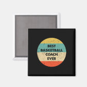 Basketballtrainer Bester Basketballtrainer Magnet (Vorderseite/Rückseite)