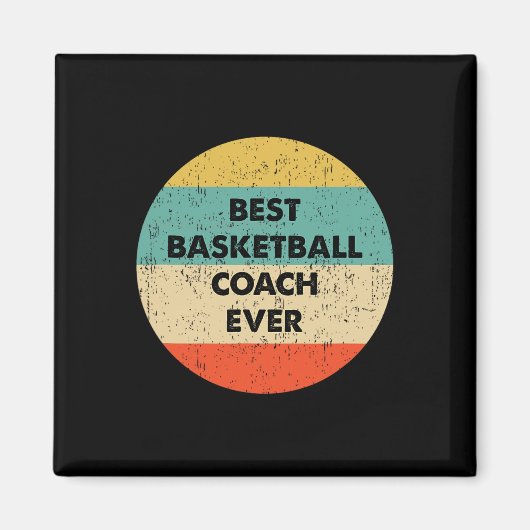 Basketballtrainer Bester Basketballtrainer Magnet (Vorne)