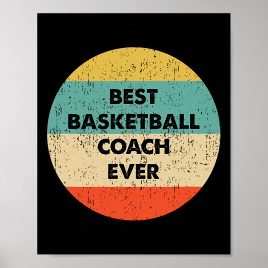 Basketballtrainer Bester Basketballtrainer Poster (Vorne)