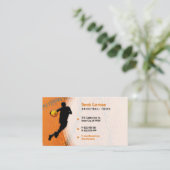 Basketballtrainer | Bester Spieler Visitenkarte (Stehend Vorderseite)