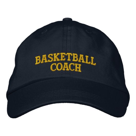 Basketballtrainer bestickt bestickte baseballkappe (Vorderseite)