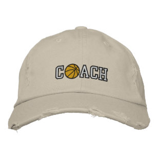 Basketballtrainer Bestickte Baseballkappe