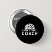 Basketballtrainer Coache Basketballer Trainer Button (Vorne & Hinten)