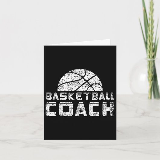 Basketballtrainer Coache Basketballer Trainer Karte (Vorderseite)