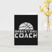 Basketballtrainer Coache Basketballer Trainer Karte (Gelbe Blume)