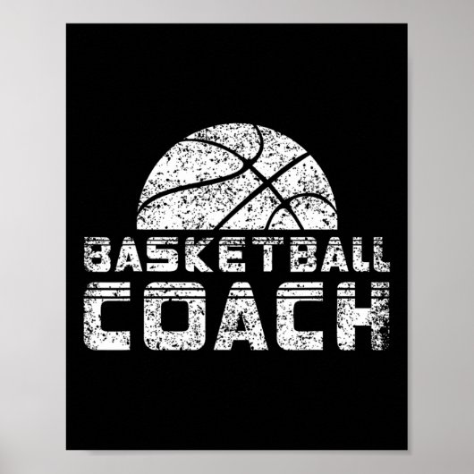 Basketballtrainer Coache Basketballer Trainer Poster (Vorne)