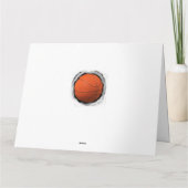 Basketballtrainer Dankeschön Karte (Rückseite)