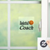 Basketballtrainer Fensteraufkleber (Zuhause)