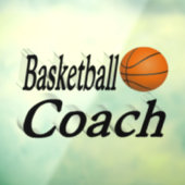 Basketballtrainer Fensteraufkleber (Blatt 3)
