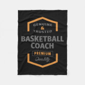 Basketballtrainer Fleecedecke (Vorderseite)