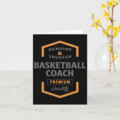 Basketballtrainer Karte (Gelbe Blume)
