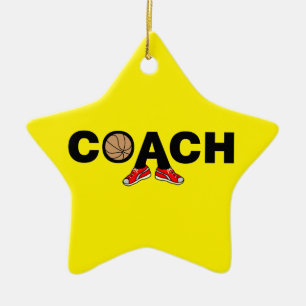 Basketballtrainer Keramik Ornament