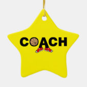 Basketballtrainer Keramik Ornament (Hinten)