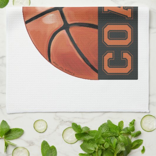 Basketballtrainer Küchentuch (Gefaltet)