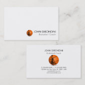 Basketballtrainer Moderne, trendige UV-Matte Visitenkarte (Vorne/Hinten)