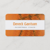 Basketballtrainer | Moderner Sport Visitenkarte (Vorderseite)