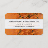 Basketballtrainer | Moderner Sport Visitenkarte (Rückseite)