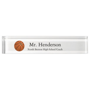 Basketballtrainer Namensplakette