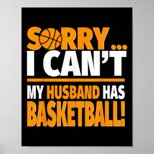Basketballtrainer oder Ehefrau-Shirt des Spielers  Poster