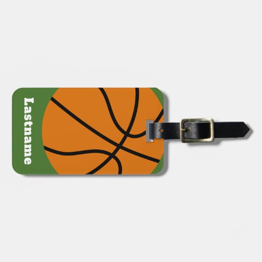 Basketballtrainer oder Lehrer für physische Bildun Gepäckanhänger (Vorderseite horizontal)