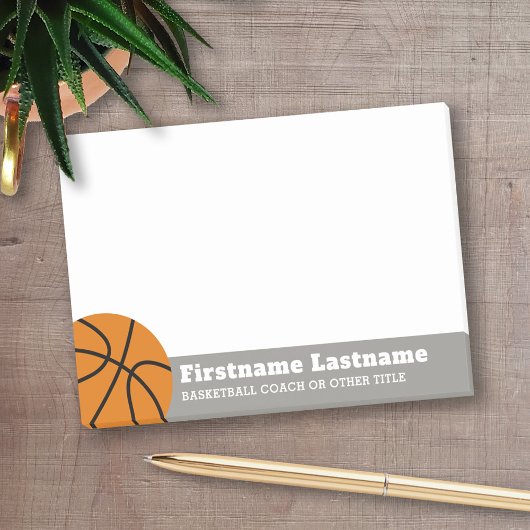 Basketballtrainer oder Lehrer für physische Bildun Post-it Klebezettel