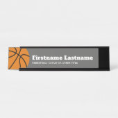 Basketballtrainer oder Lehrer für physische Bildun Schreibtischnamensplakette (Vorderseite )