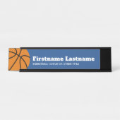 Basketballtrainer oder Lehrer für physische Bildun Schreibtischnamensplakette (Vorderseite )