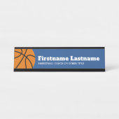 Basketballtrainer oder Lehrer für physische Bildun Schreibtischnamensplakette (Vorderseite )