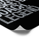 Basketballtrainer Papa 1 Poster (Ecke)