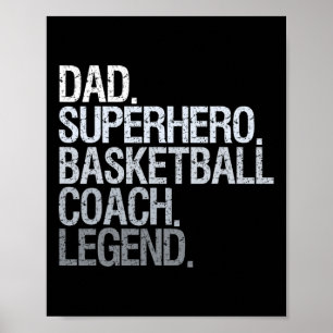 Basketballtrainer Papa 1 Poster