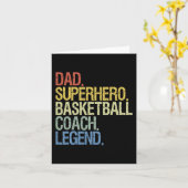 Basketballtrainer Papa Karte (Gelbe Blume)