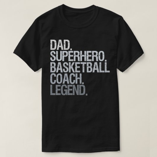 Basketballtrainer Papa T-Shirt (Design vorne)