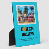 Basketballtrainer - Personalisiert Fotoplatte (Seite)