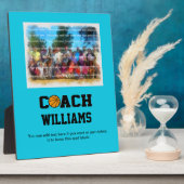 Basketballtrainer - Personalisiert Fotoplatte (Seite)