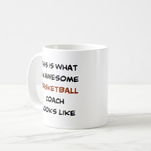 Basketballtrainer, phantastisch kaffeetasse (Vorderseite Links)