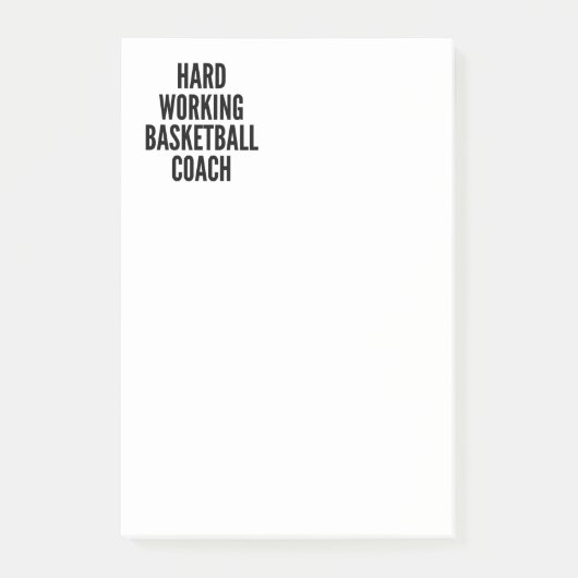 Basketballtrainer Post-it Klebezettel (Vorderseite)